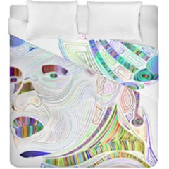 Maasai-man-people-abstract Duvet Cover Double Side (king Size)