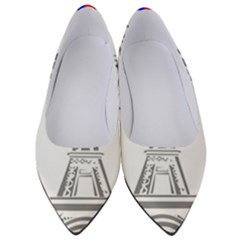 Eiffel-tower-france-flag-tower- Women s Low Heels by 99art