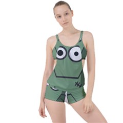 Cartoon-cute-frankenstein-halloween Boyleg Tankini Set  by 99art