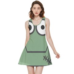Cartoon-cute-frankenstein-halloween Inside Out Reversible Sleeveless Dress by 99art