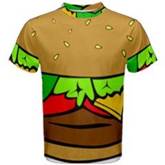 Hamburger-cheeseburger-fast-food Men s Cotton Tee