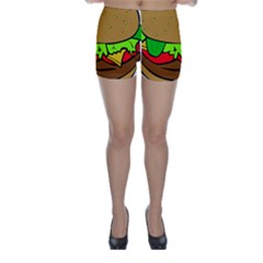 Hamburger-cheeseburger-fast-food Skinny Shorts