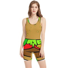 Hamburger-cheeseburger-fast-food Women s Wrestling Singlet