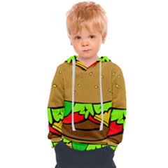 Hamburger-cheeseburger-fast-food Kids  Overhead Hoodie