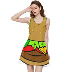 Hamburger-cheeseburger-fast-food Inside Out Racerback Dress