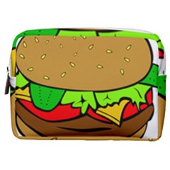 Hamburger-cheeseburger-fast-food Make Up Pouch (Medium)