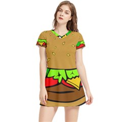 Hamburger-cheeseburger-fast-food Women s Sports Skirt