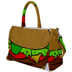 Hamburger-cheeseburger-fast-food Duffel Travel Bag by 99art