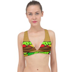 Hamburger-cheeseburger-fast-food Classic Banded Bikini Top