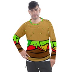 Hamburger-cheeseburger-fast-food Men s Pique Long Sleeve Tee