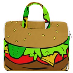 Hamburger-cheeseburger-fast-food MacBook Pro 13  Double Pocket Laptop Bag