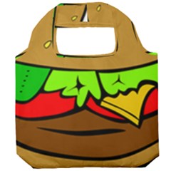 Hamburger-cheeseburger-fast-food Foldable Grocery Recycle Bag