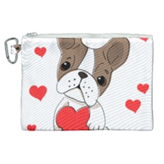 Animation-dog-cute-animate-comic Canvas Cosmetic Bag (xl) by 99art