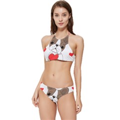 Animation-dog-cute-animate-comic Banded Triangle Bikini Set by 99art