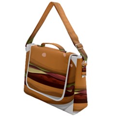 Hamburger-cheeseburger-burger-lunch Box Up Messenger Bag by 99art