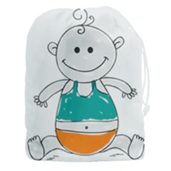 Baby-cute-child-birth-happy Drawstring Pouch (3xl) by 99art