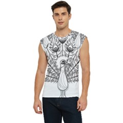 Peacock-plumage-display-bird Men s Raglan Cap Sleeve Tee