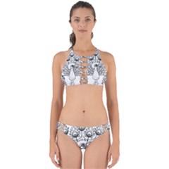 Peacock-plumage-display-bird Perfectly Cut Out Bikini Set