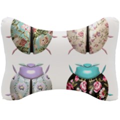 Ladybug-flower-pattern-shabby-chic Seat Head Rest Cushion