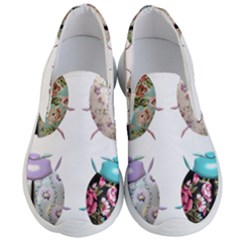 Ladybug-flower-pattern-shabby-chic Men s Lightweight Slip Ons