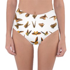 Butterfly Butterflies Insect Swarm Reversible High-waist Bikini Bottoms by 99art