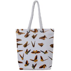 Butterfly Butterflies Insect Swarm Full Print Rope Handle Tote (small) by 99art