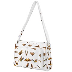 Butterfly Butterflies Insect Swarm Front Pocket Crossbody Bag by 99art
