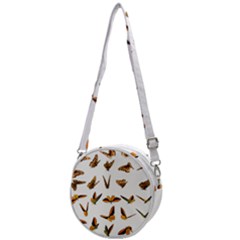 Butterfly Butterflies Insect Swarm Crossbody Circle Bag