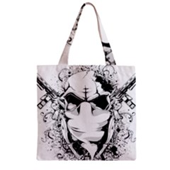 Graphic-design-vector-skull Zipper Grocery Tote Bag by 99art