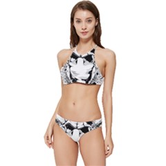 Graphic-design-vector-skull Banded Triangle Bikini Set by 99art