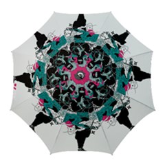 Japan Ninja-japanese-samurai-color- Golf Umbrellas by 99art