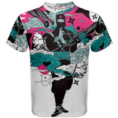 Japan Ninja-japanese-samurai-color- Men s Cotton Tee by 99art