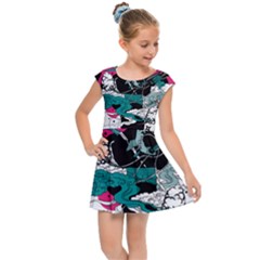 Japan Ninja-japanese-samurai-color- Kids  Cap Sleeve Dress by 99art