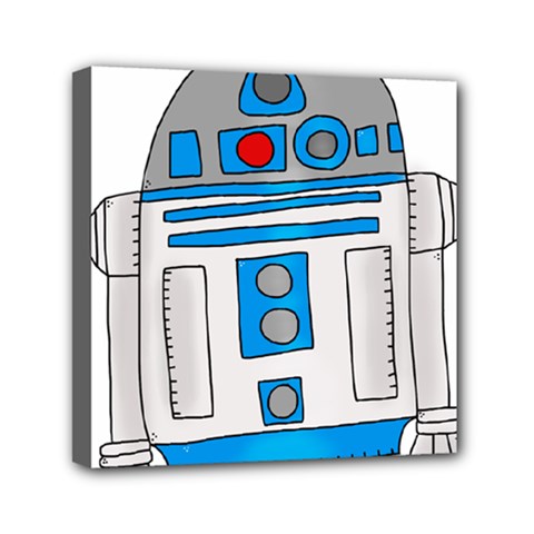 Technology-clip-art-r2d2 Mini Canvas 6  X 6  (stretched) by 99art