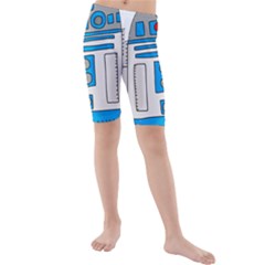 Technology-clip-art-r2d2 Kids  Mid Length Swim Shorts by 99art