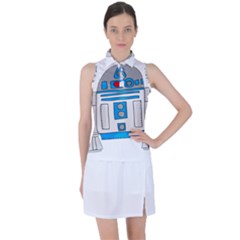 Technology-clip-art-r2d2 Women s Sleeveless Polo Tee by 99art