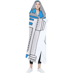 Technology-clip-art-r2d2 Wearable Blanket by 99art