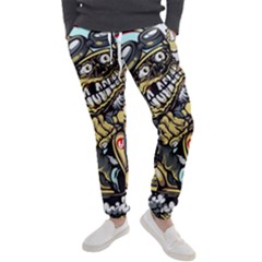 Scooter-motorcycle-boot-cartoon-vector Men s Jogger Sweatpants by 99art