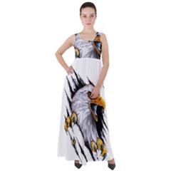 Eagle Empire Waist Velour Maxi Dress by 99art