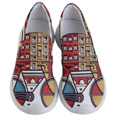 Amsterdam Graphic Design Poster Illustration Women s Lightweight Slip Ons by 99art