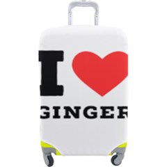 I Love Ginger Luggage Cover (large) by ilovewhateva