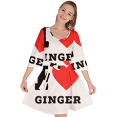 I Love Ginger Velour Kimono Dress by ilovewhateva