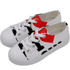I Love Gin Kids  Low Top Canvas Sneakers by ilovewhateva