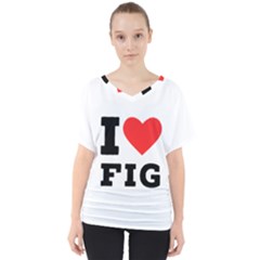 I Love Fig  V-neck Dolman Drape Top by ilovewhateva
