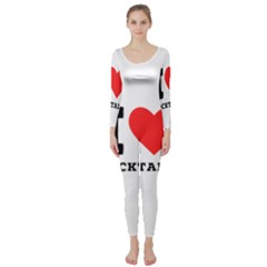 I Love Cocktails  Long Sleeve Catsuit by ilovewhateva