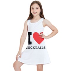 I Love Cocktails  Kids  Lightweight Sleeveless Dress by ilovewhateva