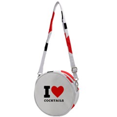 I love cocktails  Crossbody Circle Bag