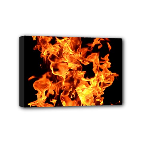 Live Coals Mini Canvas 6  X 4  (stretched) by artworkshop