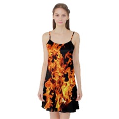 Live Coals Satin Night Slip by artworkshop