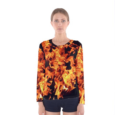 Live Coals Women s Long Sleeve Tee by artworkshop